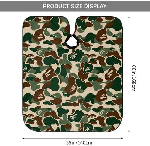 Adult Barber Cape,Camo Camouflage Professional Salon Haircut Capes,Haircut Kit Hairdressing Apron - Image 4