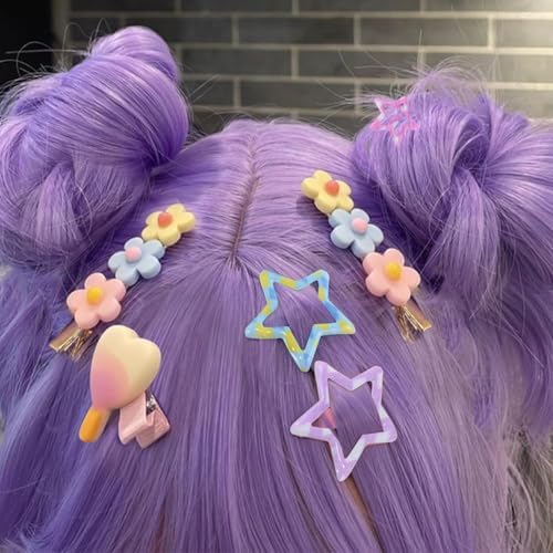 VIBILIA Star Hair Clips Y2K Metal Hair Accessories-15 PCS 1.18"，diamond - Image 6