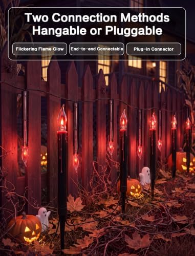 SUNSGNE 19.5FT Halloween Pathway Marker String Lights with 10 Count Lights - Image 5