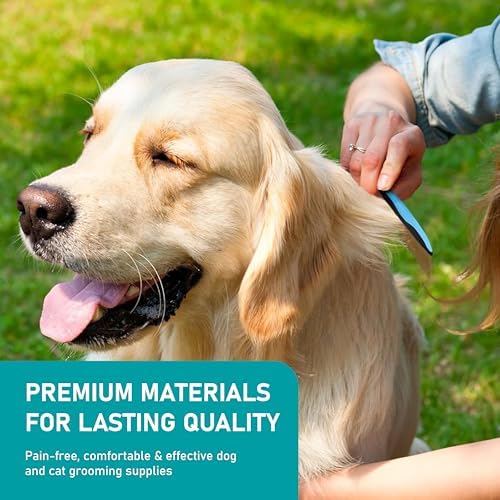 Maxpower Planet Pet Grooming Brush - Double Sided Shedding and Dematting Undercoat Rake Comb for Dogs and Cats,Extra Wide (C2 - Brush & Comb, Large) - Image 6