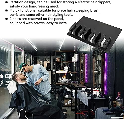 2Pcs Clipper Holders for Barbers, Barber Clipper Organizer, Hair Trimmer Storage Rack (Wall Mount) - Image 6
