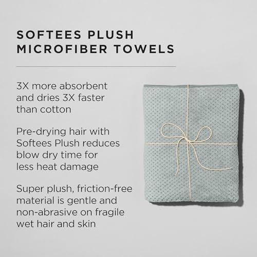Fromm Softees Plush Microfiber Salon Hair Towels - Ultra Soft Fast Drying Towel for Hair, Hands, Face – Use at Home, Salon, Spa, Barber – 20" x 34" - Extra Durable and Absorbent - Sage Green, 6 Count - Image 2