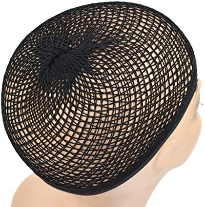 2 Pieces Mesh Wig Caps for Long Hair with Open-end Wig Cap Weaving Wig Cap for Women (Black L) - Image 6