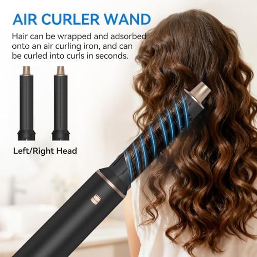 Blow Dryer Brush 5 in 1: Ionic Hot Air Styler Hair Dryer Brush Blow Dryer Set for Curling Volumizing Straightening Styling - Image 5