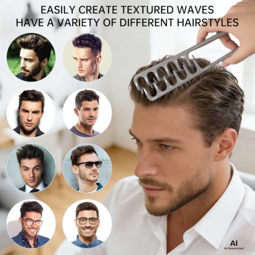 (1 Set)New Upgraded Volumizing Texture Comb Men,Textured Fringe Comb-Unisex - Image 5