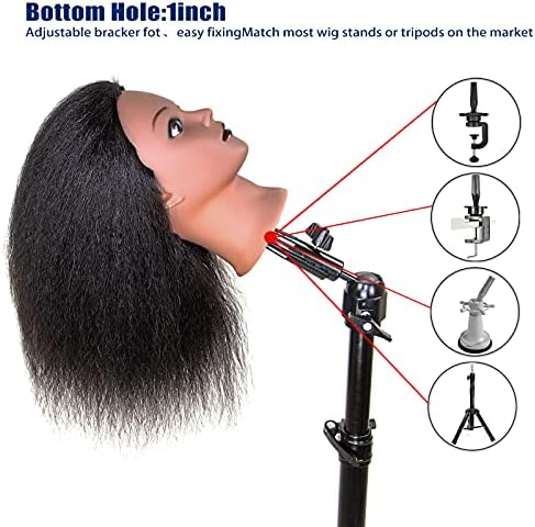 Mannequins Head 16" 100% Real Hair For Manual Braiding Styling Doll Head - Image 5