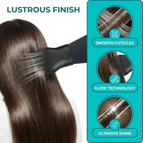 2 Pcs Universal Blow Dryer Comb Attachment Set Black Plastic Hair Concentrator Diffuser Nozzle Replacement Hair Dryer Attachments for Salon and Home Use Hair Dryer Nozzle - Image 5
