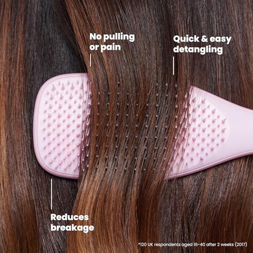 Tangle Teezer Ultimate Detangler Brush, Straight to Wavy, Millennial Pink - Image 5