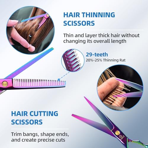 Hair Scissors Shears Professional - 6.5-Inch Barber Scissors Set - Image 3