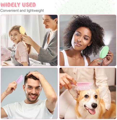 HOFASON Bridesmaid Gift Bachelorette Party Favors,16 PCS Mini Wet Hair Brush Travel for Stocking Stuffers, Teen Girls Gift, Small Hair Brush for Pockets, Women Girl Detangling Travel Mini Brush - Image 4