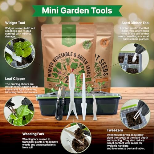 25 Winter Vegetable & Greens and 10 Carrot Seeds Variety Pack Bundle, 35,200+ Non-GMO Heirloom Garden Seeds for Planting Vegetables for Indoor & Outdoor Gardening - Image 5
