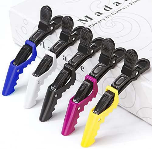 Pastel Alligator Hair Clips Set - 10 Non-Slip Sectioning Clips for Styling - Image 7