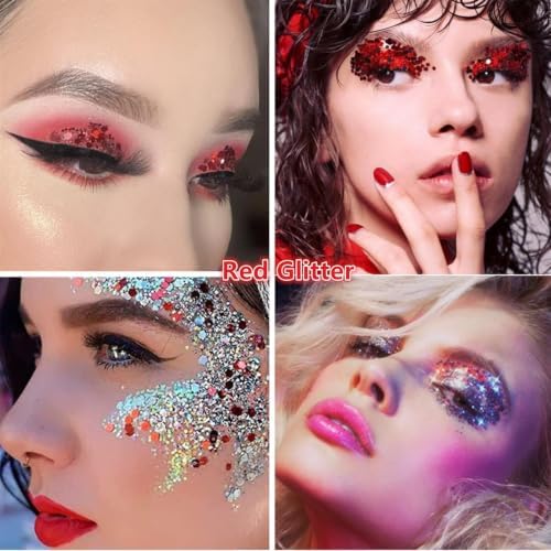Go Ho Red Glitter Stick,Hair Face Body Shimmer for Women Kids - Image 6