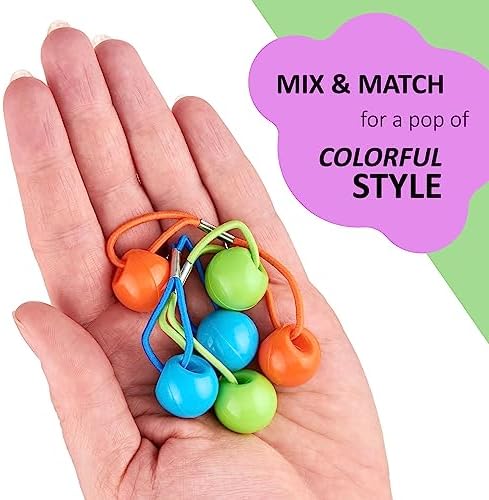 20pc Ponytailers Ponytail Balls Hair Elastics Collection, 18mm -Value - Image 4