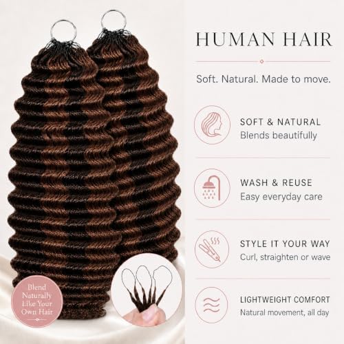 Human Crochet Hair for Black Women Feather Miracle Knots Crochet Human Hair - Image 3