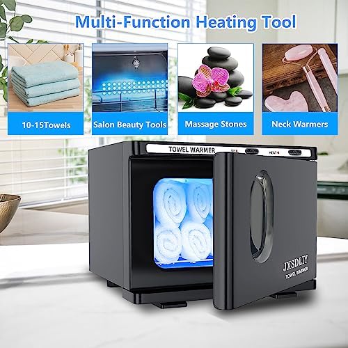 Towel Warmer, 2-in-1 Professional Hot Towel Heater Cabinet for Spa Salon Home Bathroom, 8L, Black - Image 3