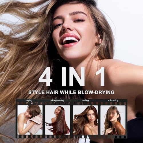 Dual Voltage Blow Dryer Brush Travel Hair Dryer Brush in One, 110-240V - Image 3