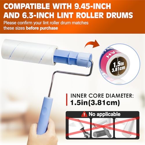 BEAH Large Lint Roller for Pet Hair Extra Sticky,9.45''Pet Hair Removal Tool Roller for Pet Dog Cat Hair (5 Long Rolls) - Image 2