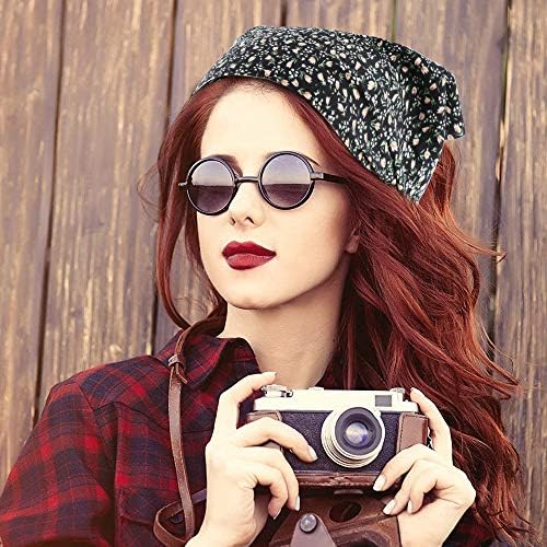 TOBATOBA Floral Hair Scarf Headband 5 Pcs Hair Bandanas Chiffon Boho Headbands for Women Elastic Head Bandana for Women Girls Hair Accessories - Image 2