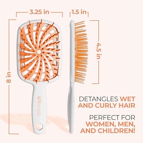 FHI Heat UNbrush Plus Ultra-Light Detangling Brush for Fine & Fragile Hair - Image 6
