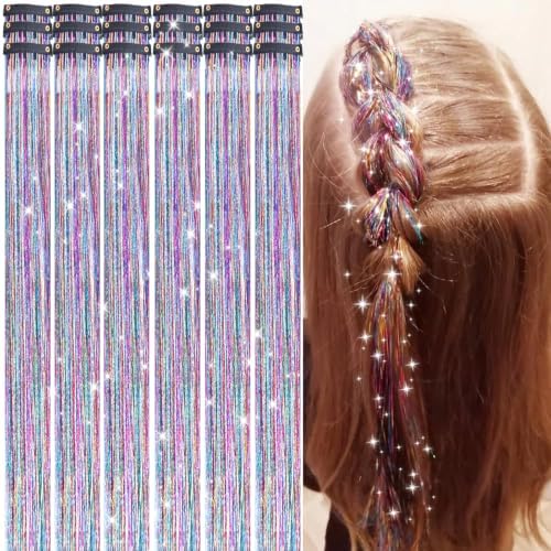 Hair Tinsel Clip in Dreamy Colorful Fairy Hair Tinsel Kit by LEDIZE