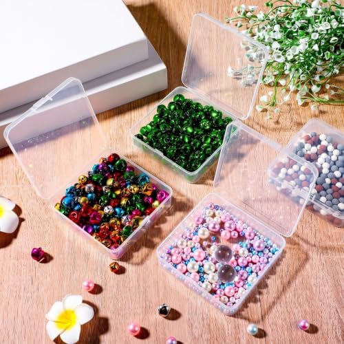 Jetec 18 Pieces Small Clear Plastic Storage Box, 4.5 x 3.3 x 1.2 Inch - Image 5