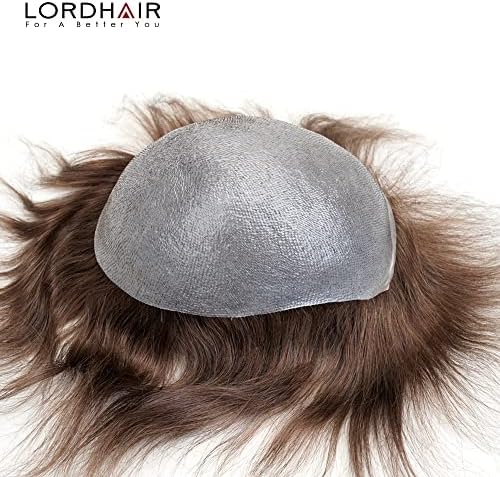 Lordhair Mens Hair System, 8x10 inch, 0.08mm Thin Skin Base, #5 - Image 6