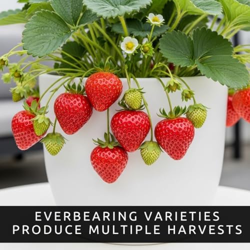 12 Seascape Strawberry Plants – Everbearing Strawberry Runners – Sweet, Large Red Berries – Cold Hardy, High Yield Strawberry Plants for Home Gardens (One Dozen Plants) - Image 2