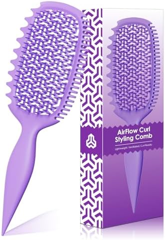 Curl Defining Brush with Wide & Narrow Teeth, Defines & Detangles Men/Women by Weldilgit