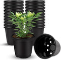 Augshy 40 Pcs 4" Black Plastic Plant Nursery Seed Starting Pots for Succulent Seedling Cutting Transplanting by Augshy
