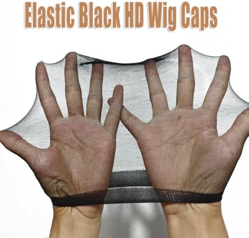 FDBJulyy 20 Pcs Black Transparent HD Wig Cap, Thin Nylon Cap for Women, Suitable for Parties, Weddings, Graduations, Halloween - Image 6