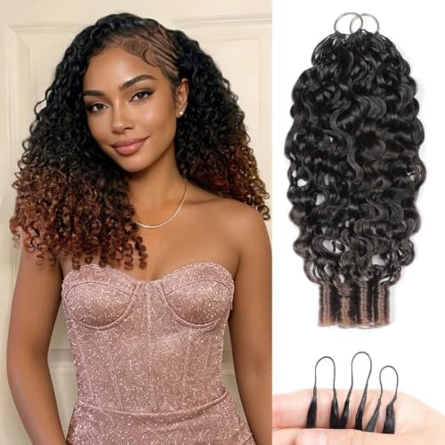Burmese Curly Crochet Human Hair for Women 20 Inch T1B/30# 50G by EINbeauty