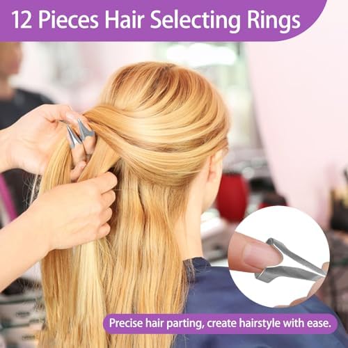 23 Pieces Hair Braiding Tools Set, Hair Parting Tool, Parting Comb - Image 5