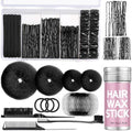 Black Bun Maker, Hair Donuts for Buns,Ballet Bun Kit by Unknown