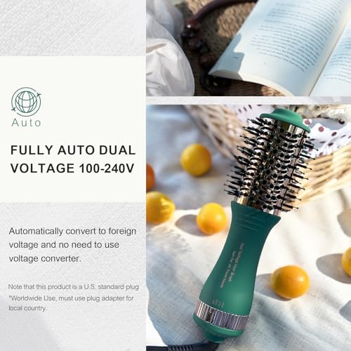 Dual Voltage Travel Hair Dryer Brush Mini Hot Air Hair Styling Tool - Image 3