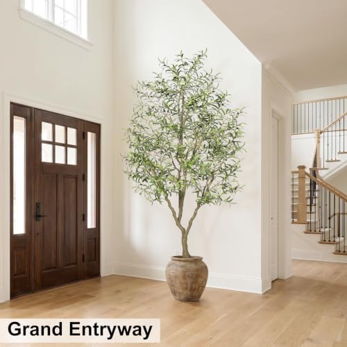 LYERSE 8ft Olive Tree with Large Olive Branches and Lifelike Leaves - Image 5