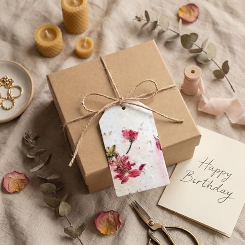 50 Pink Plantable Seed Paper Tags with Wildflower Seeds - Image 6