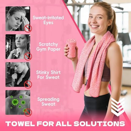 Microfiber Gym Towels for Showering Working Out Quick Dry Negative ions Large Middle Small Sizes Lightweight Gym Towel for Men Women Tennis Sports Towels for Body Hot Yoga Fitness Essentials - Image 3