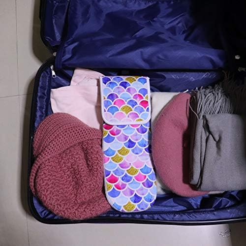Heat Resistant Travel Hair Curler Flat Iron Pouch and Silicone Mat Set (Catcus) - Image 7