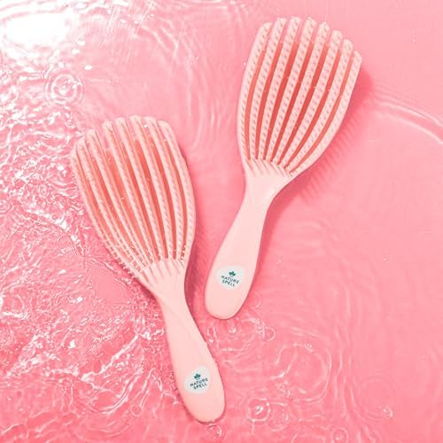 Nature Spell FlexiFlow Detangling Hair Brush, Flexible Strands, Pink - Image 6