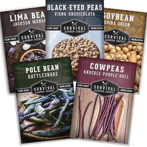 Hot Weather Bean Seeds for Planting – 5 Varieties - Survival Garden Seeds by SurvivalGardenSeeds