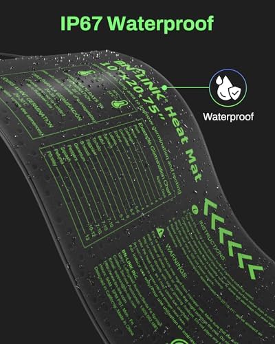BN-LINK 10" x 20.75" Seedling Heat Mat for Seed Starting Plants Germination - Image 4