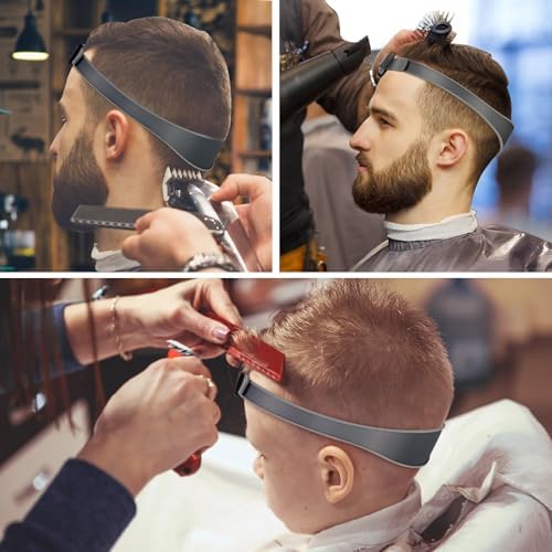 Professional Hair Cutting Kit for Home Haircuts, Adjustable Size Hair Trimming Guide and Neckline Shaving Template Hair Fade Tool for DIY Self Haircuting Set Skin Fade Guidelines for Hair Clippers - Image 4