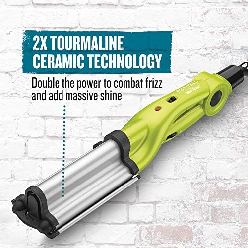 Bed Head Wave Artist Deep Waver | Combat Frizz, Get Long Lasting Results, & Add Massive Shine for Beachy Waves | With Tourmaline Ceramic Technology (Green) - Image 2