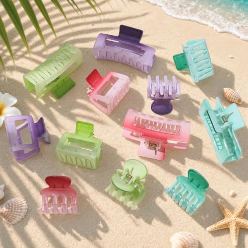SMKSL 12 Pcs Hair Claw Clips for Women & Girls Summer Hair Accessories - Image 3