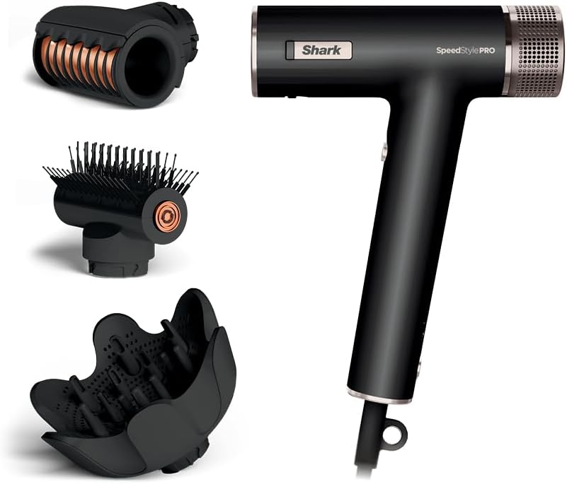 Shark SpeedStyle Pro Ionic Hair Dryer, Scalp Shield, Curly-Coily, HD732 by Shark