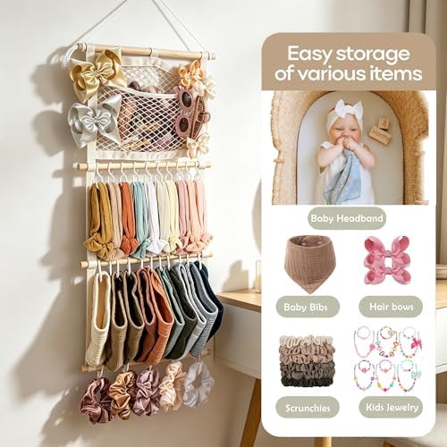 kangaroo Headband Holder Hair Bows Organizer for Baby Girls Nursery Decor - Image 3