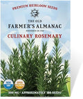 The Old Farmer's Almanac Heirloom Culinary Rosemary Herb Seeds - Premium Non-GMO, Open Pollinated, Drought & Cold Tolerant (1 Packet - 200 MG - Approx 180 Seeds) by Unknown