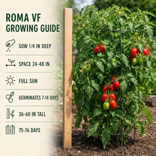 300+ Roma Tomato Seeds - Heirloom Non-GMO USA Grown Premium Seeds for Planting by RDR Seeds - Image 4