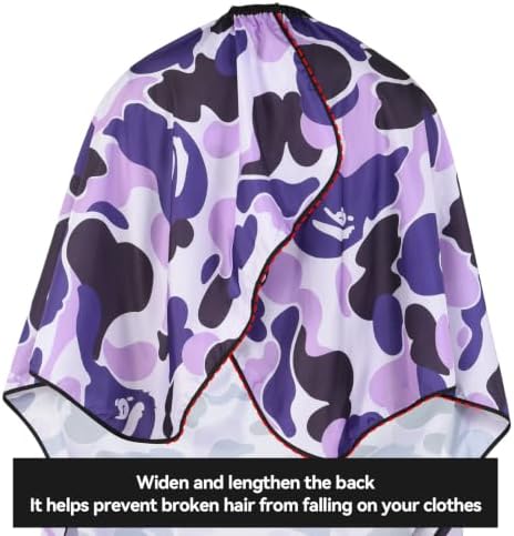 Waterproof Hair Cutting Cape Polyester Salon Barber Cape Adjustable Collar - Image 4